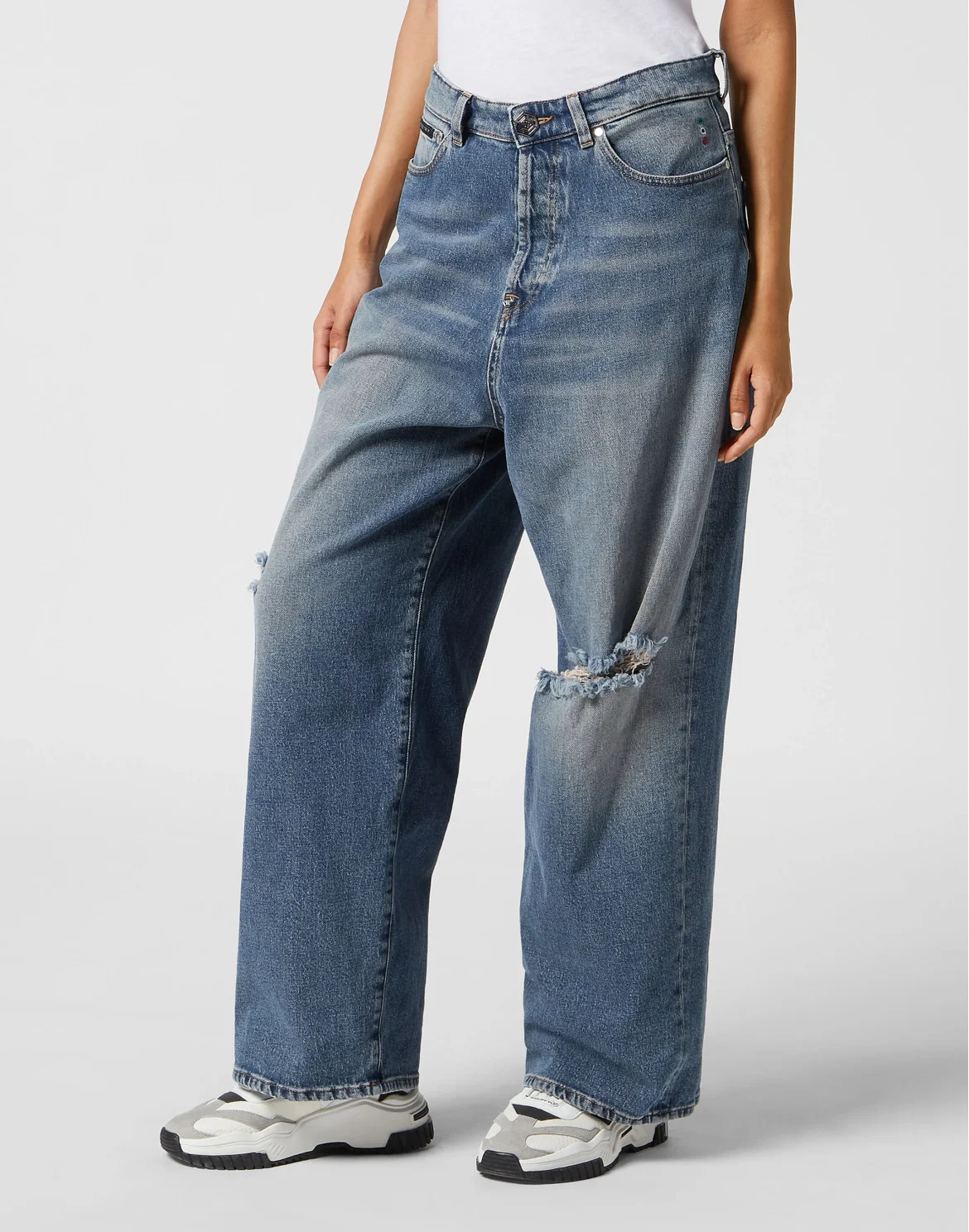 Denim Super Street Fit Trousers, цвет: Синий