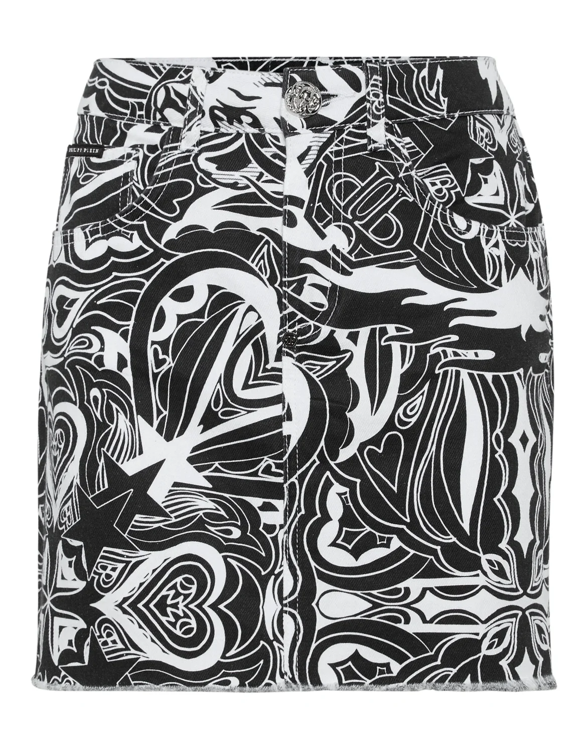 Denim Mini Skirt Tribal Circus, цвет: Белый