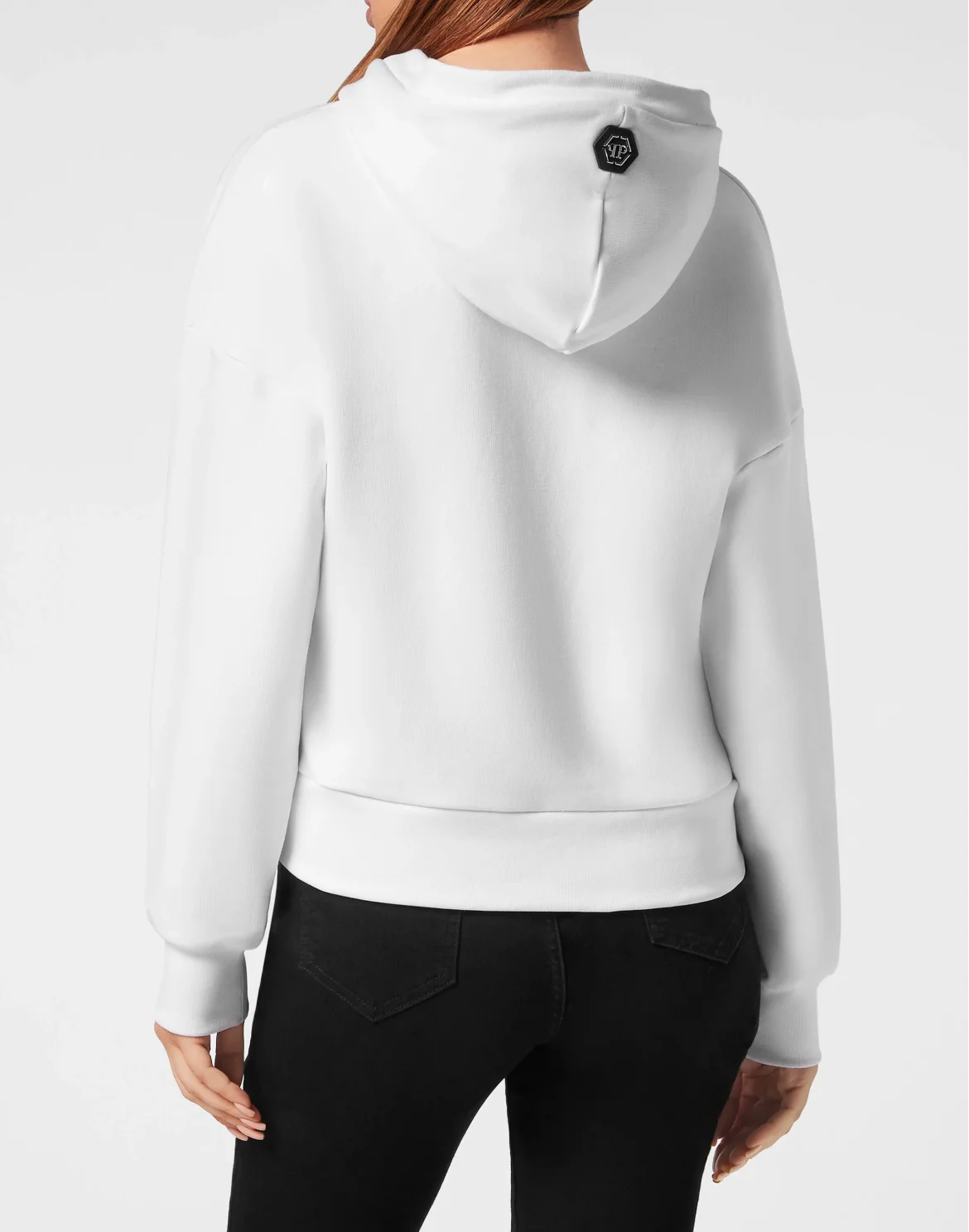 Cropped Hoodie Sweatshirt Bombing Graffiti, цвет: Белый