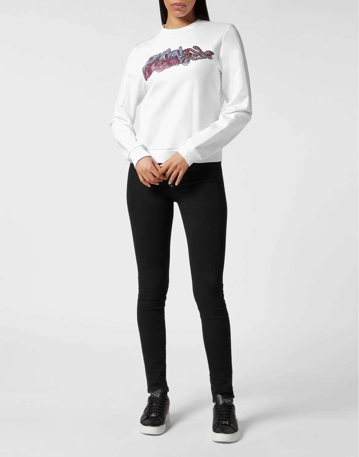 Sweatshirt Roundneck Bombing Graffiti, цвет: Белый