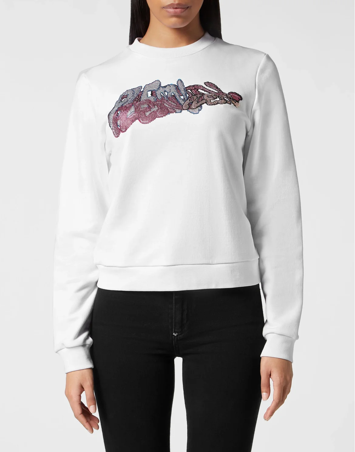 Sweatshirt Roundneck Bombing Graffiti, цвет: Белый
