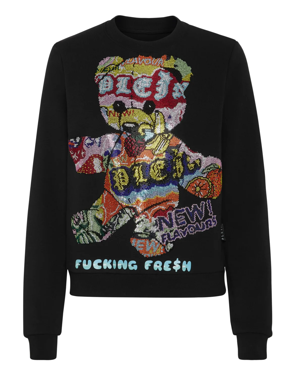 Strass Sweatshirt Roundneck Tutti Frutti, цвет: Черный