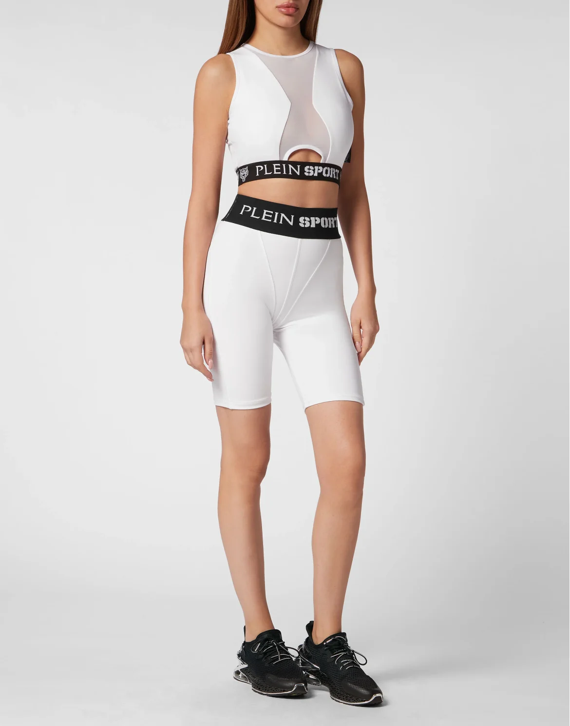 Jogging Cyclist Push Up Leggings Basic, цвет: Белый