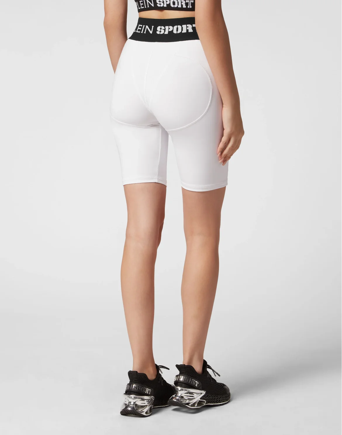 Jogging Cyclist Push Up Leggings Basic, цвет: Белый