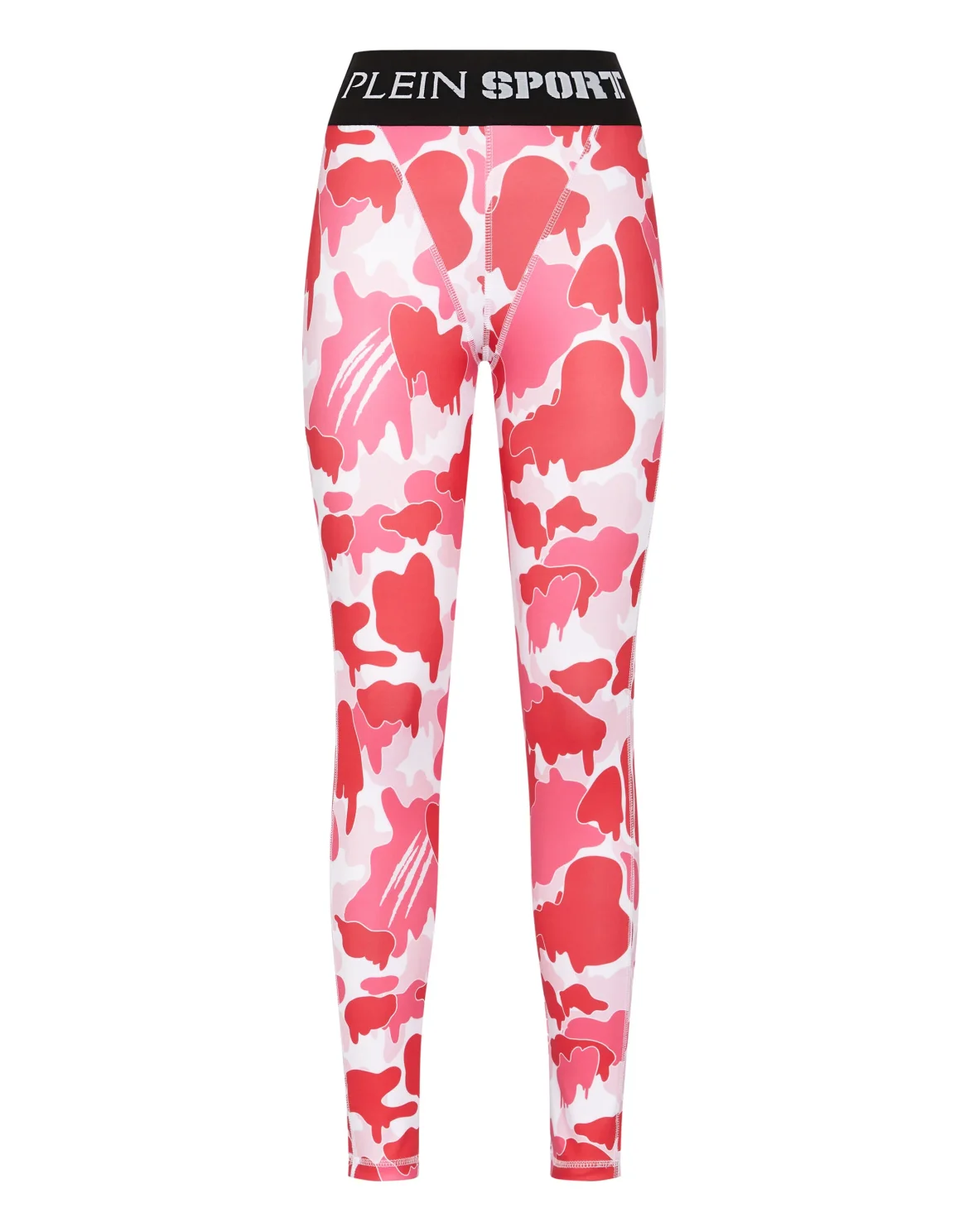 Jogging Push Up Cutting Leggings Camouflage, цвет: Розовый