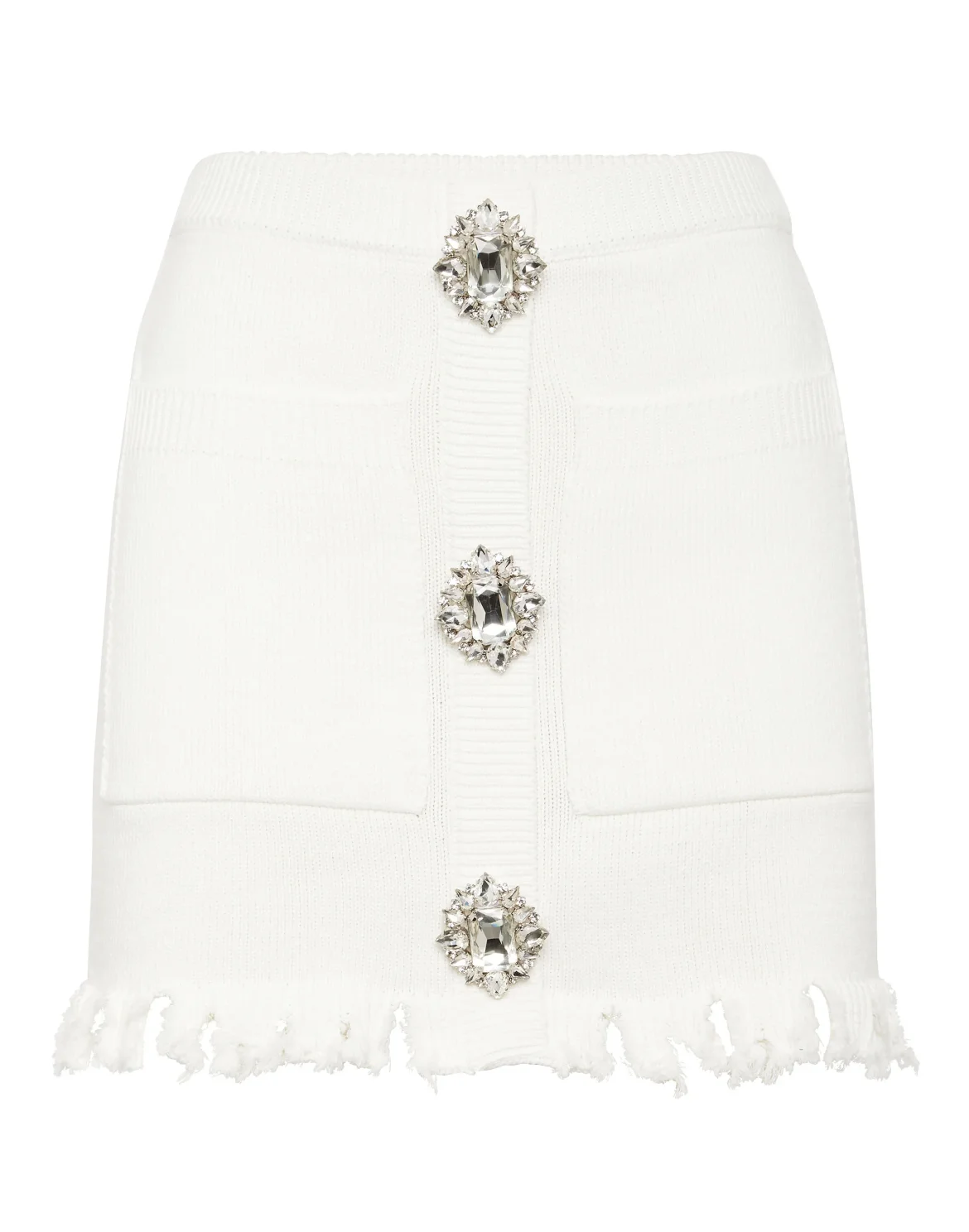 Knit Mini Skirt Monogram, цвет: Белый