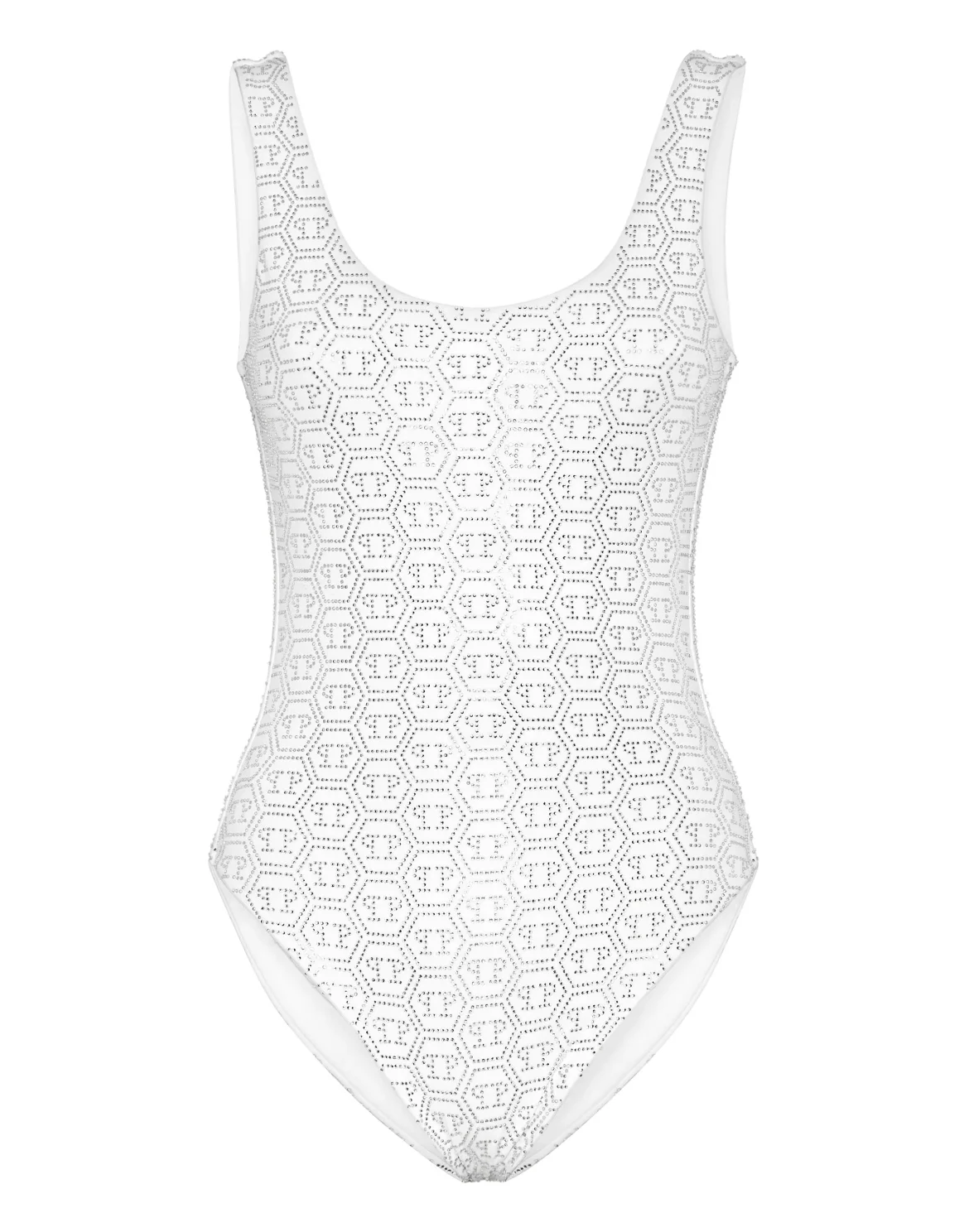 Strass Monokini Monogram, цвет: Белый
