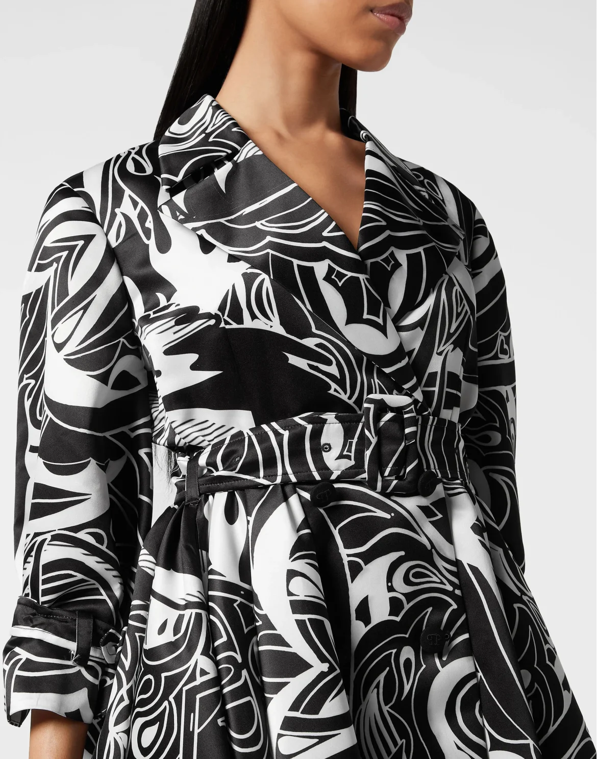 Duchesse Mini Trench Tribal Circus, цвет: Черный