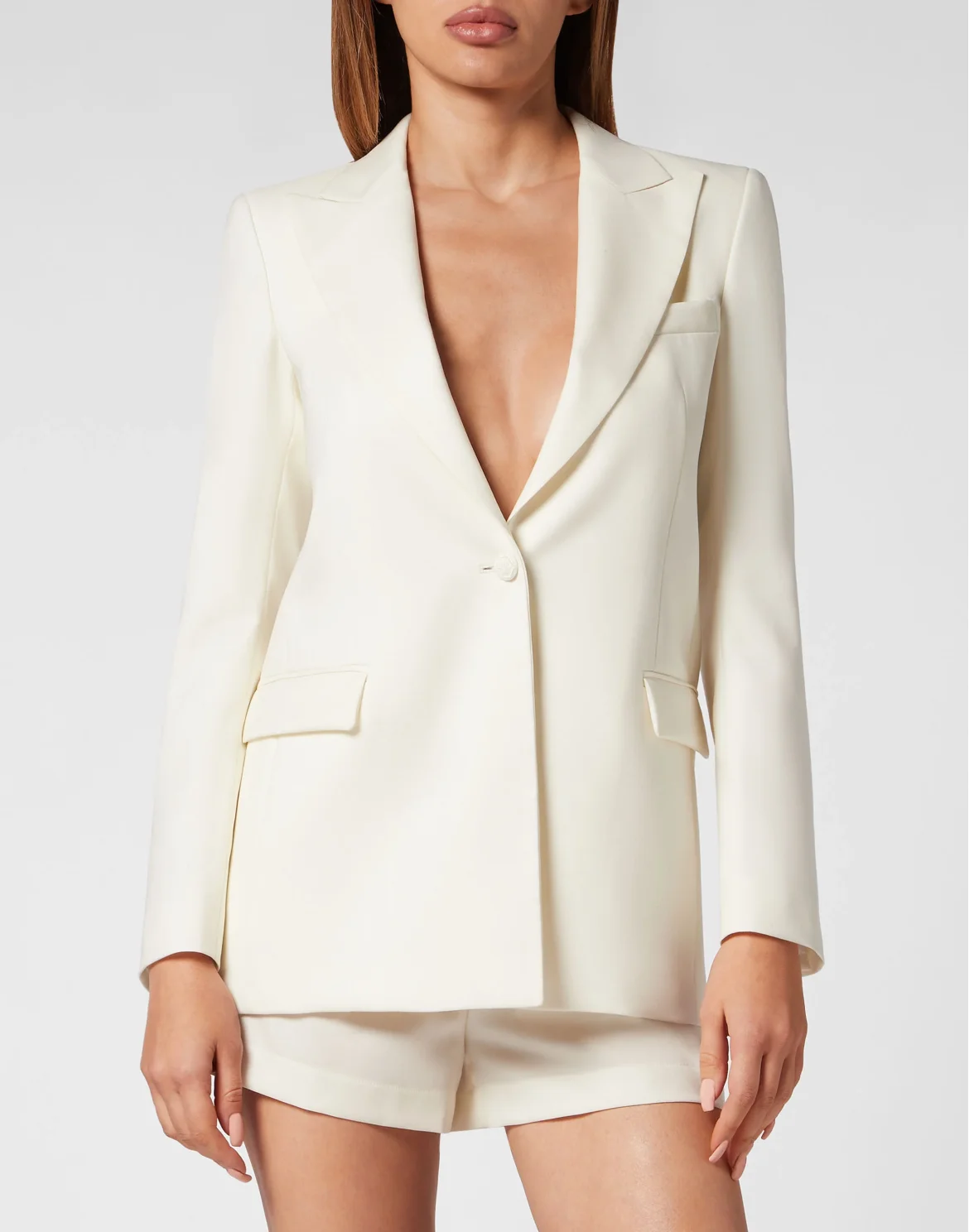 Wool Boxy Blazer Crystal Skull, цвет: Белый