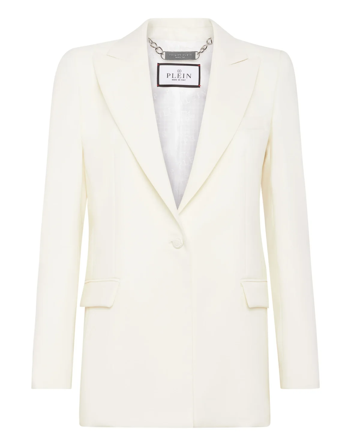 Wool Boxy Blazer Crystal Skull, цвет: Белый