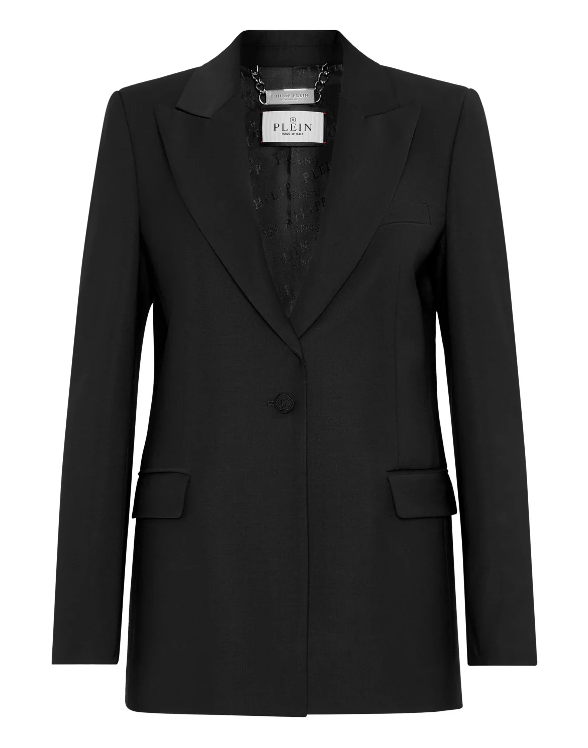 Wool Boxy Blazer Crystal Skull, цвет: Черный