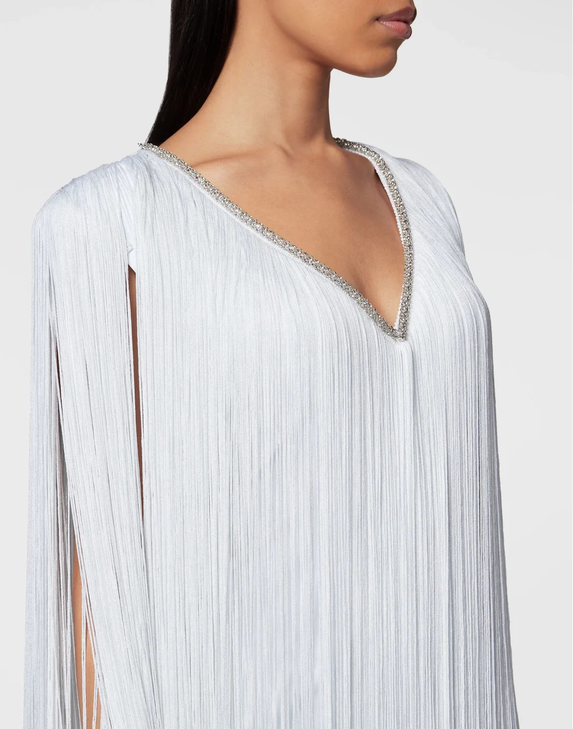 Fringe Mini Dress, цвет: Белый