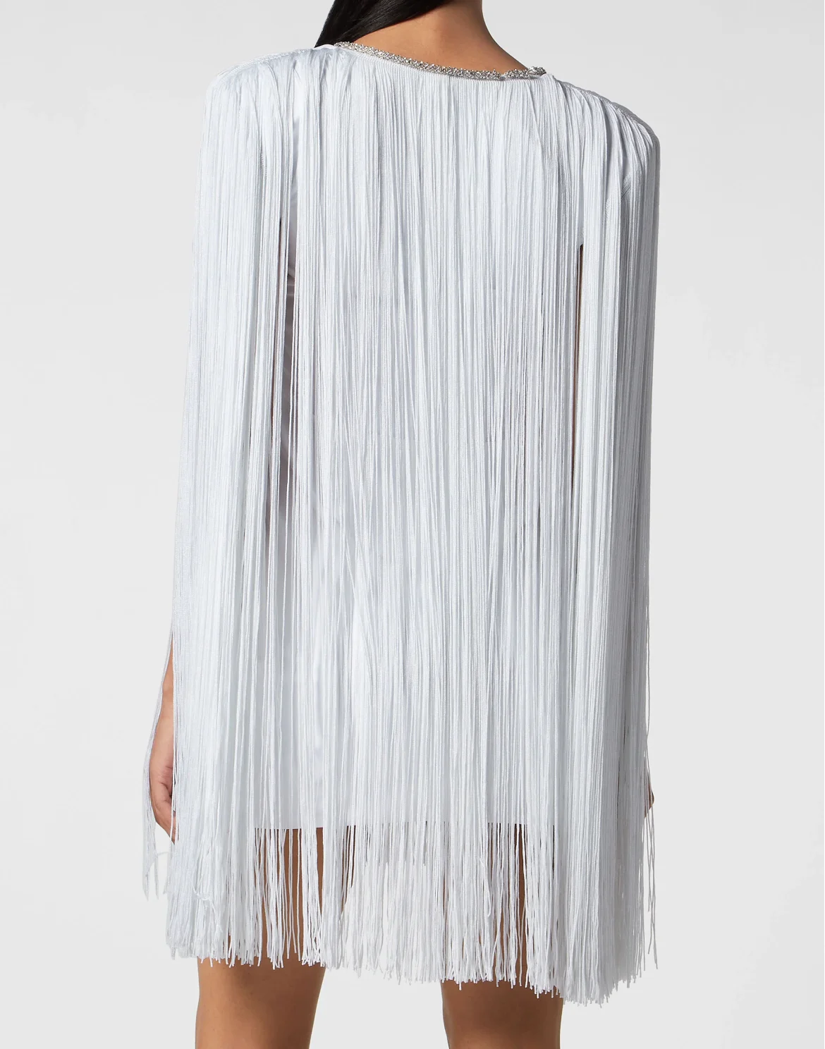 Fringe Mini Dress, цвет: Белый