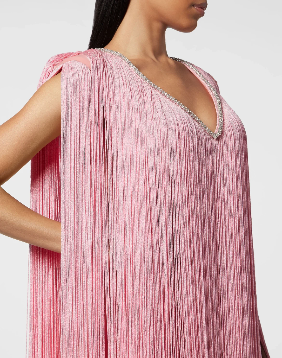 Fringe Mini Dress, цвет: Розовый