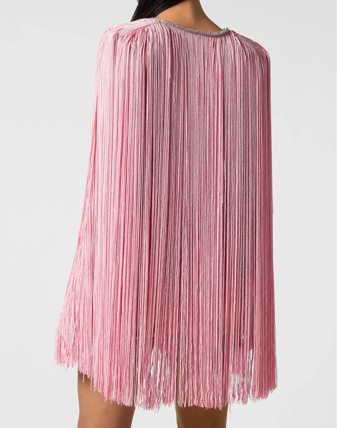 Fringe Mini Dress, цвет: Розовый