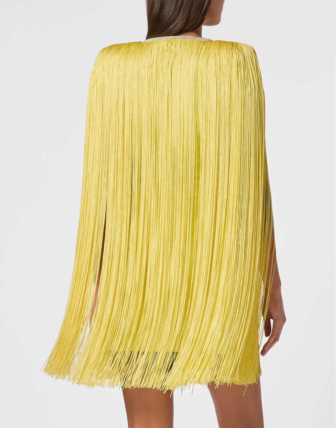 Fringe Mini Dress, цвет: Желтый