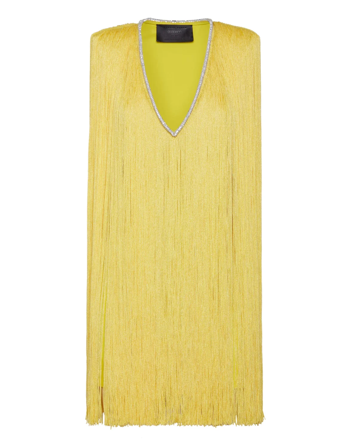 Fringe Mini Dress, цвет: Желтый