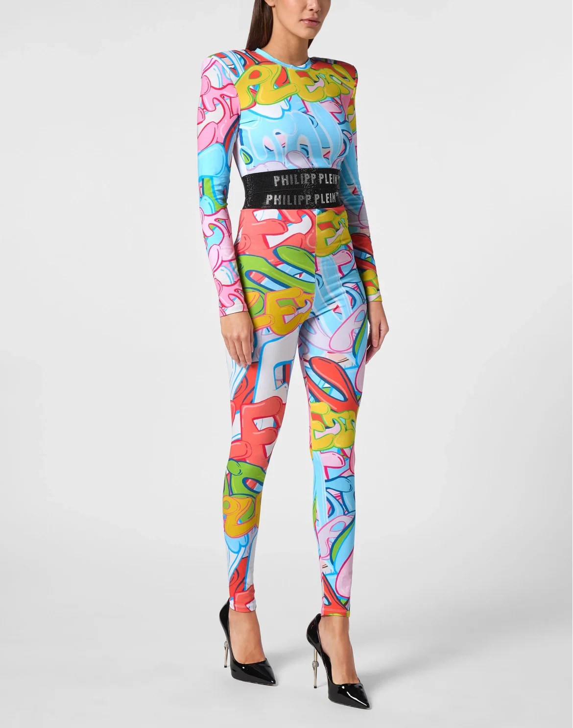 Leggings Bombing Graffiti, цвет: Мультиколор