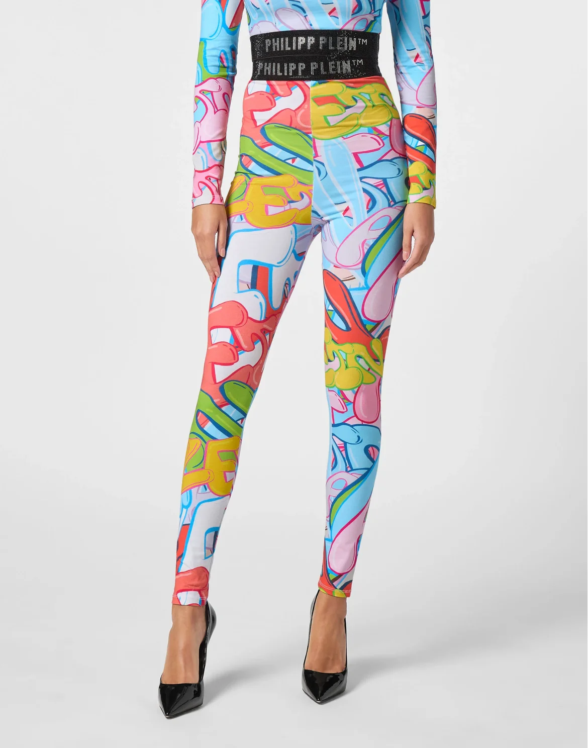 Leggings Bombing Graffiti, цвет: Мультиколор