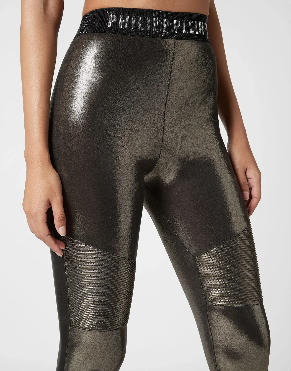Lamé Lycra Leggings, цвет: Золотой