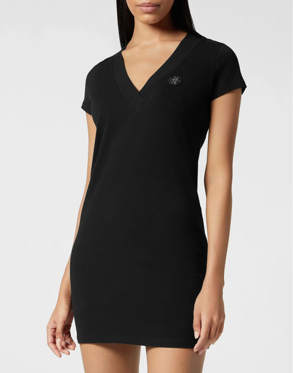 T-shirt Short Dress Basic, цвет: Черный