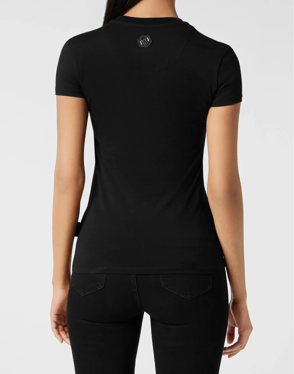 T-Shirt Sexy Pure with Crystals Bombing Graffiti, цвет: Черный