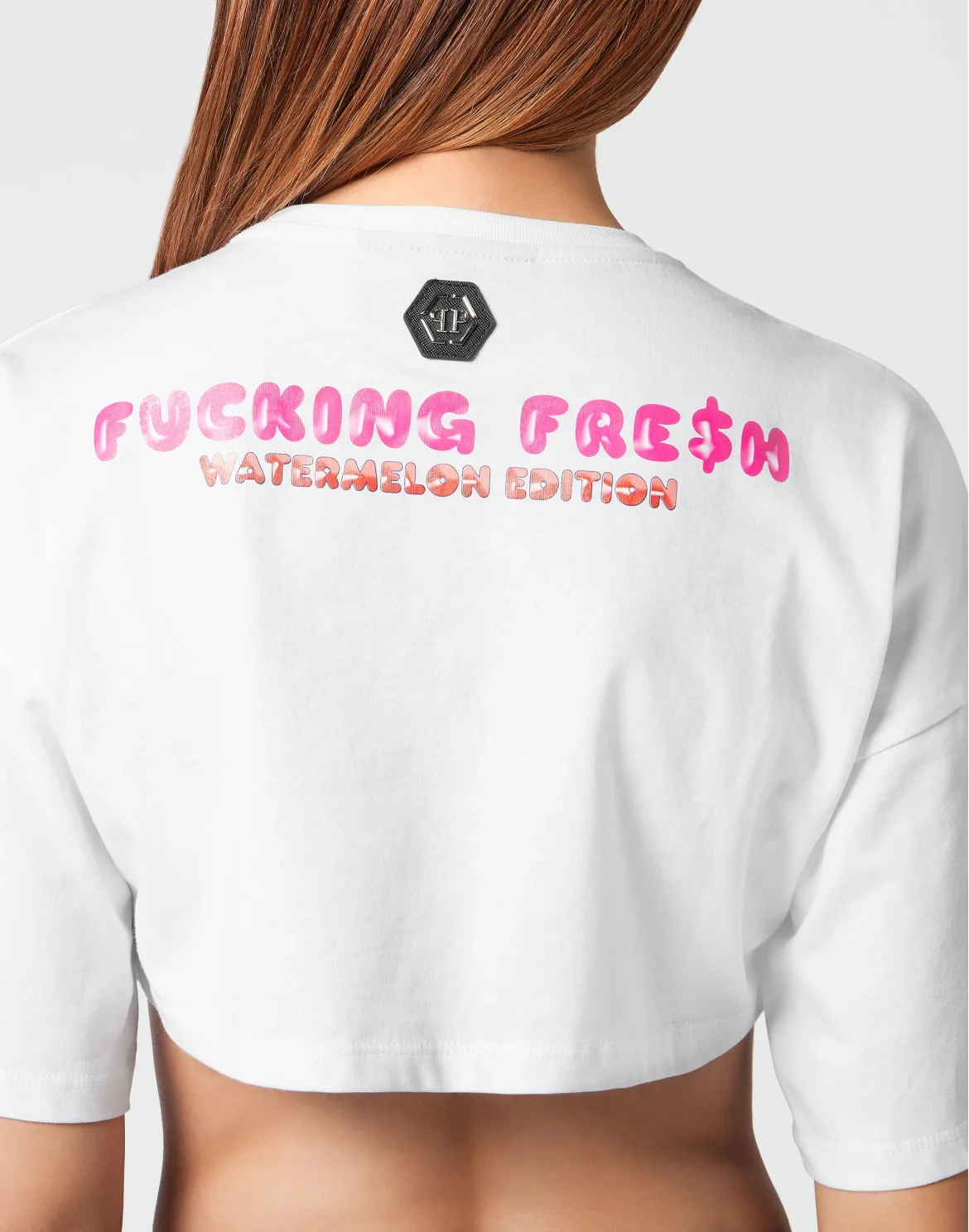 Cropped T-shirt Tutti Frutti, цвет: Белый
