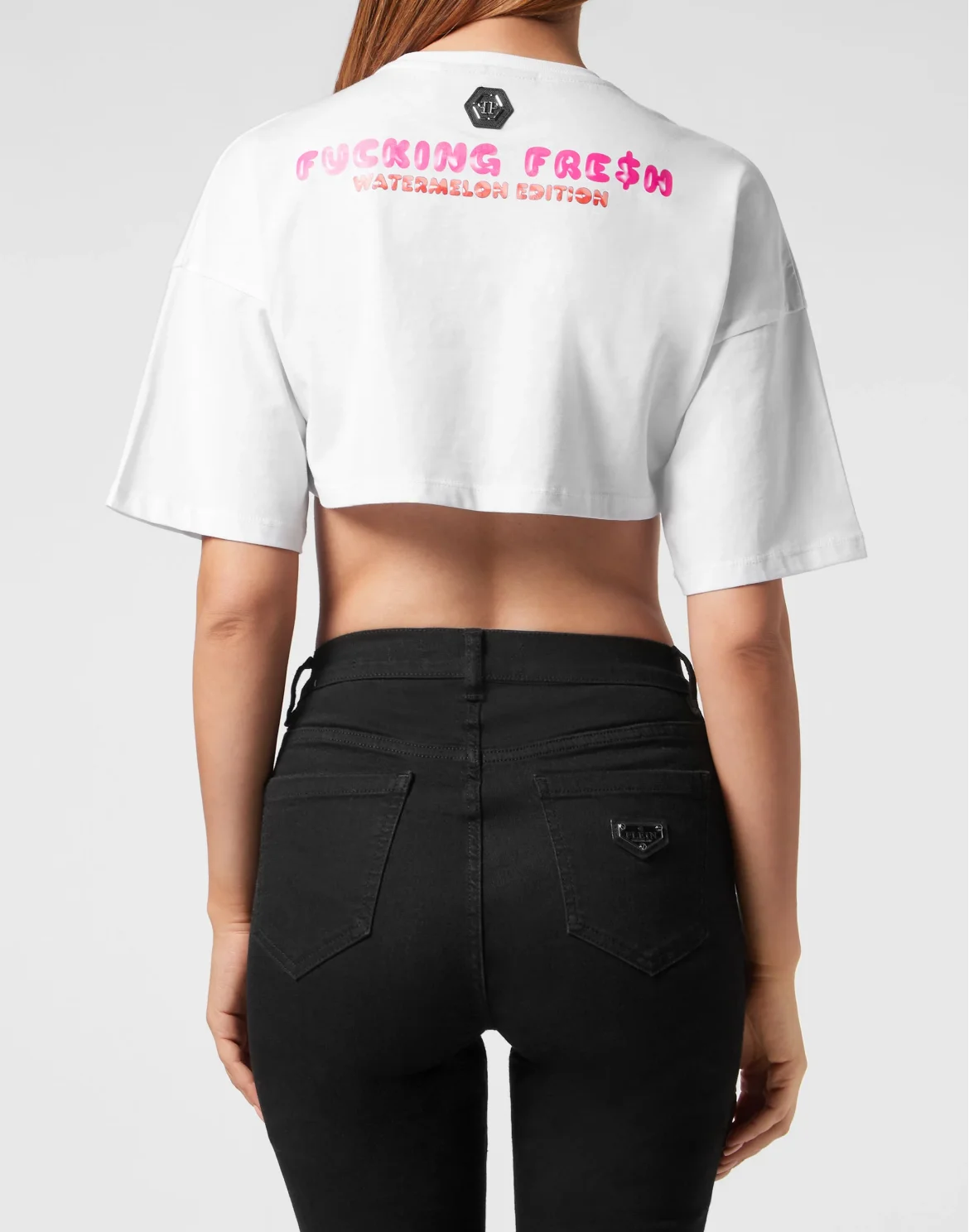 Cropped T-shirt Tutti Frutti, цвет: Белый