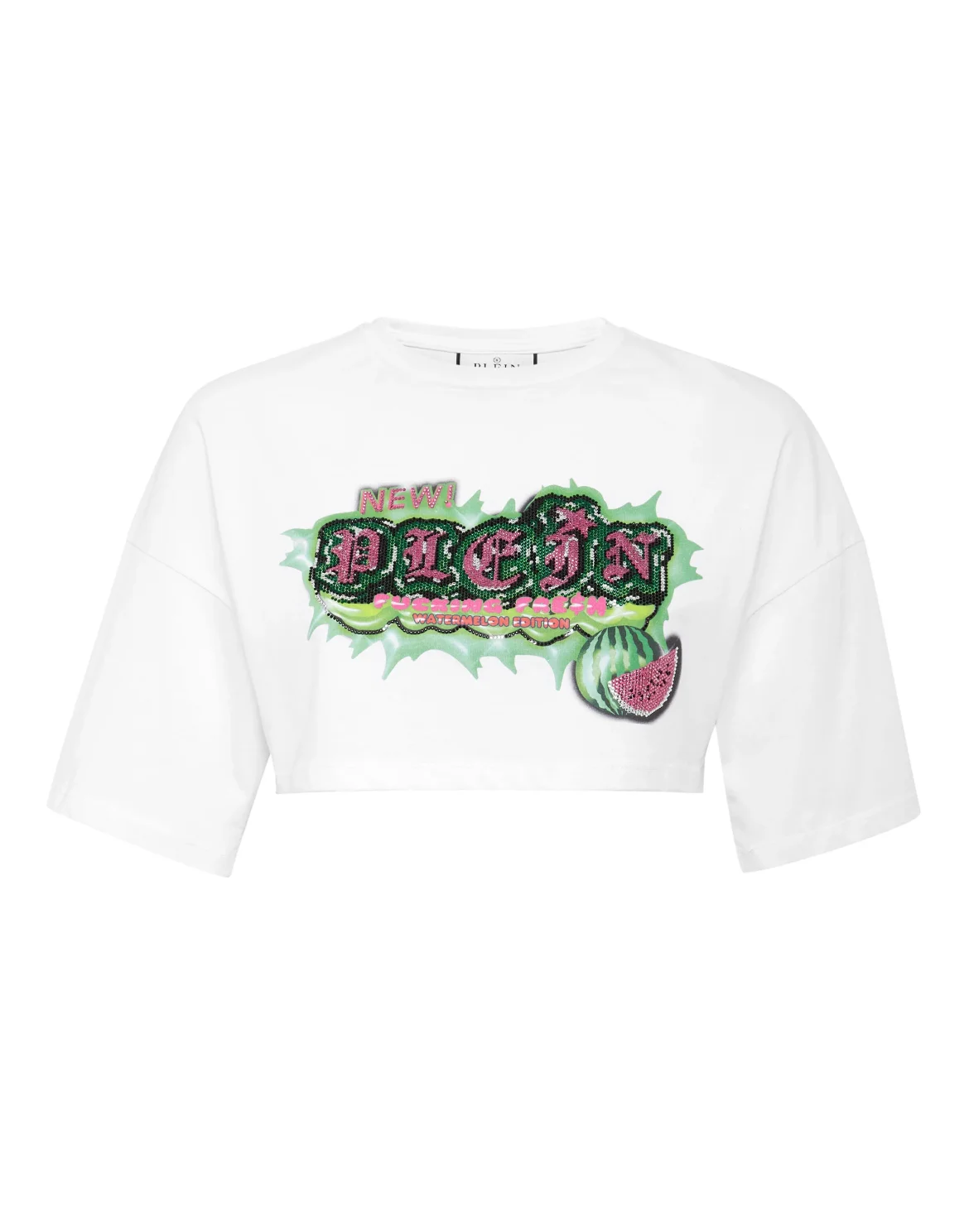 Cropped T-shirt Tutti Frutti, цвет: Белый