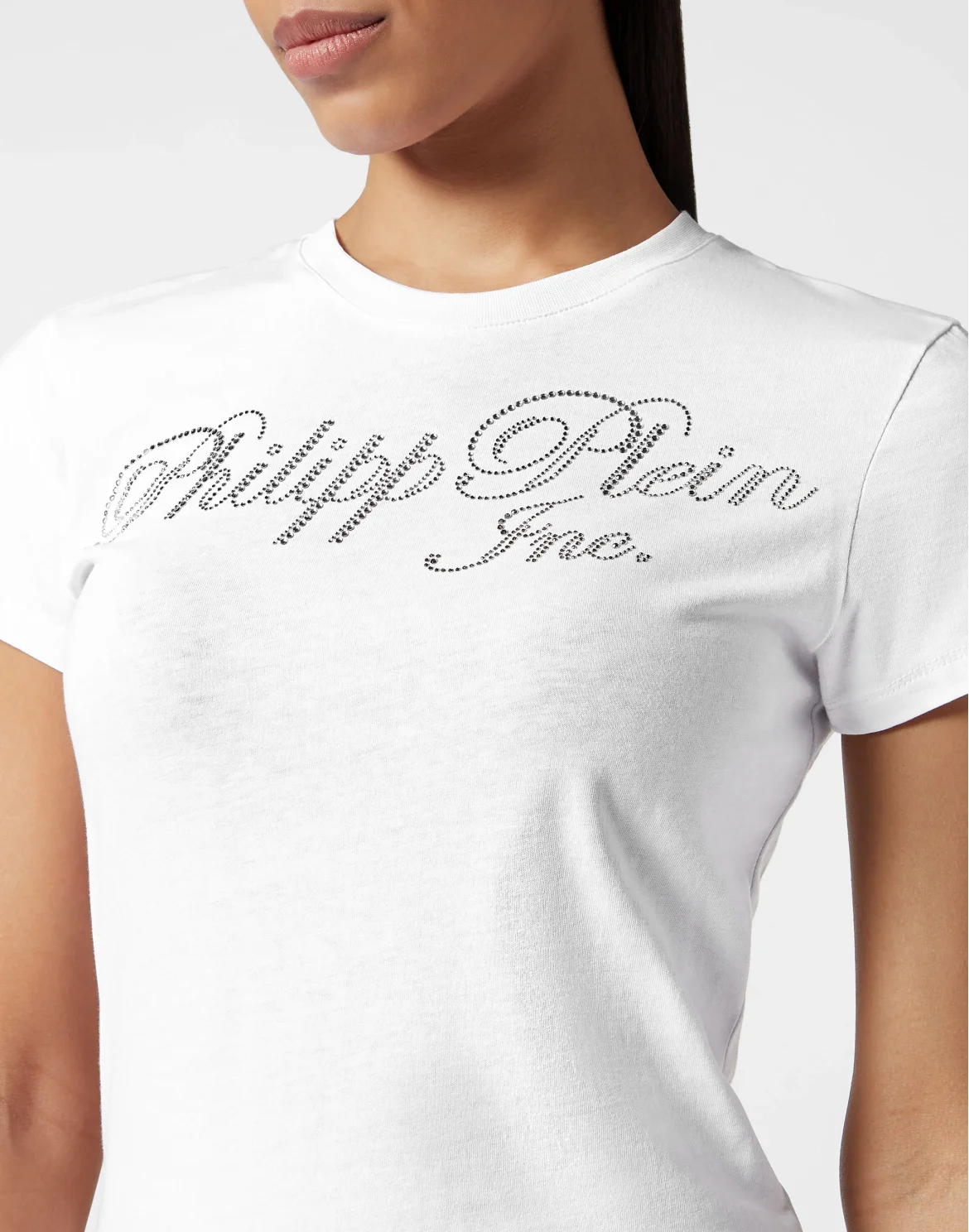Sexy Pure T-shirt with crystals Philipp Plein TM, цвет: Белый