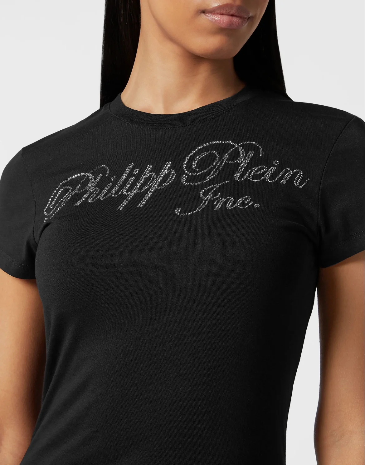 Sexy Pure T-shirt with crystals Philipp Plein TM, цвет: Черный