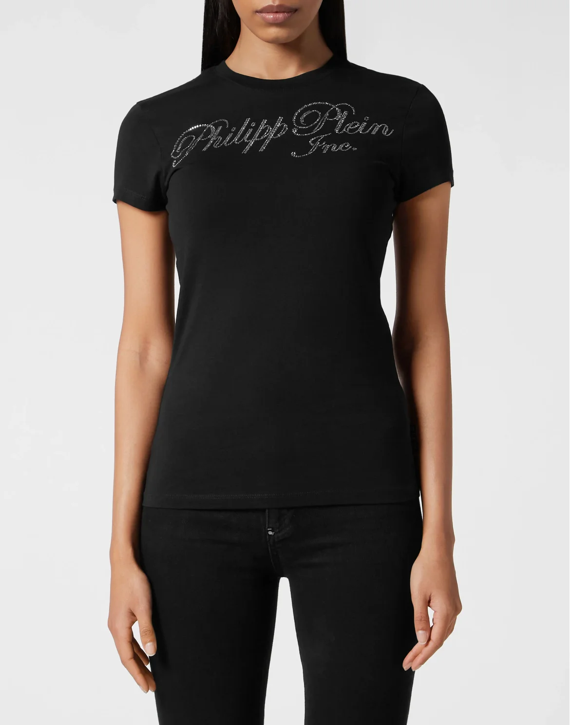 Sexy Pure T-shirt with crystals Philipp Plein TM, цвет: Черный
