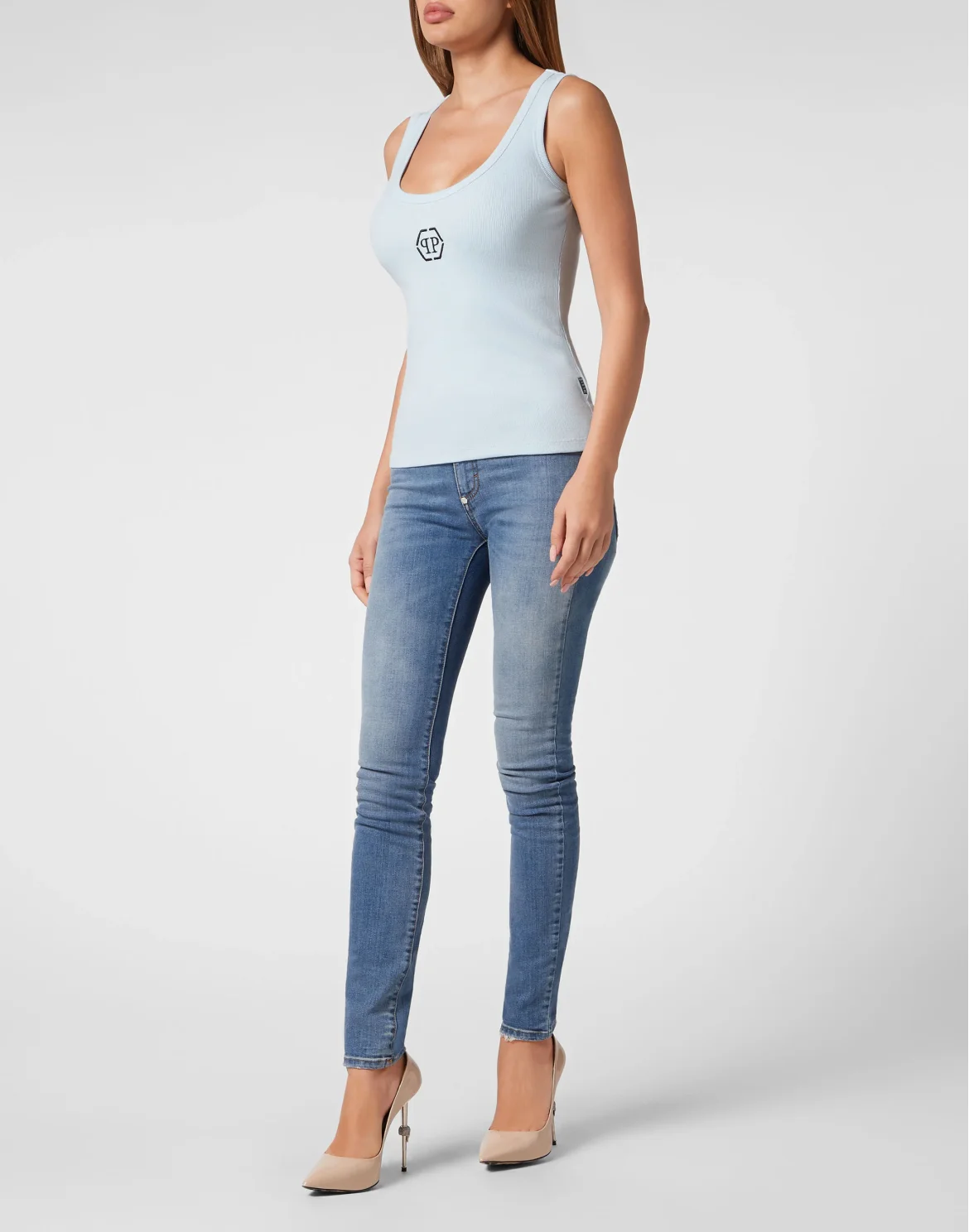Tank Top Hexagon, цвет: Голубой