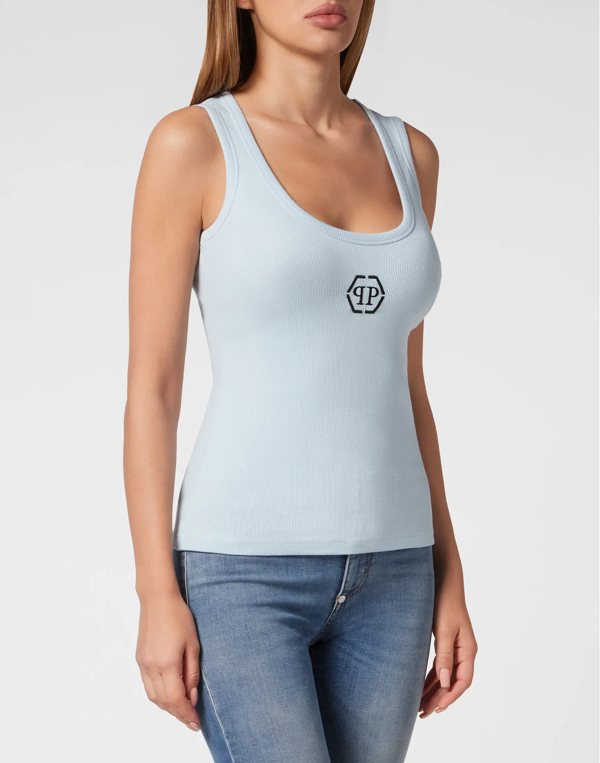 Tank Top Hexagon, цвет: Голубой