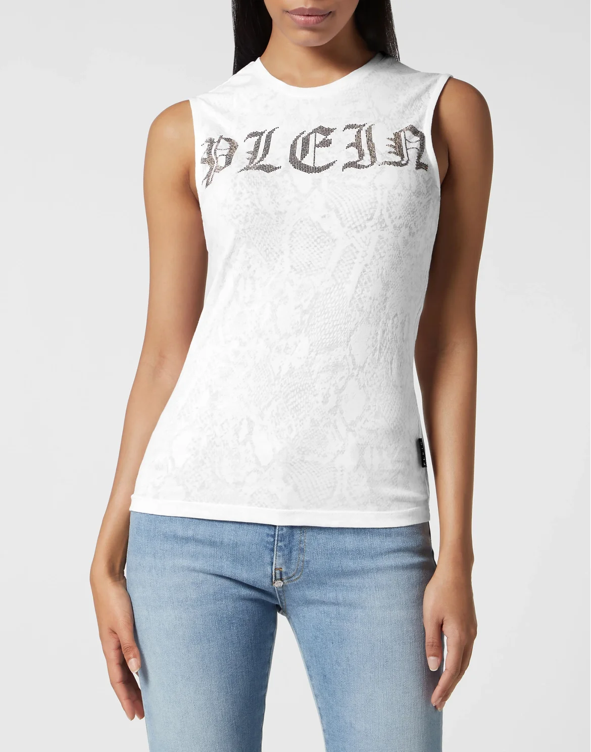 Tank Top with crystals Lace, цвет: Белый