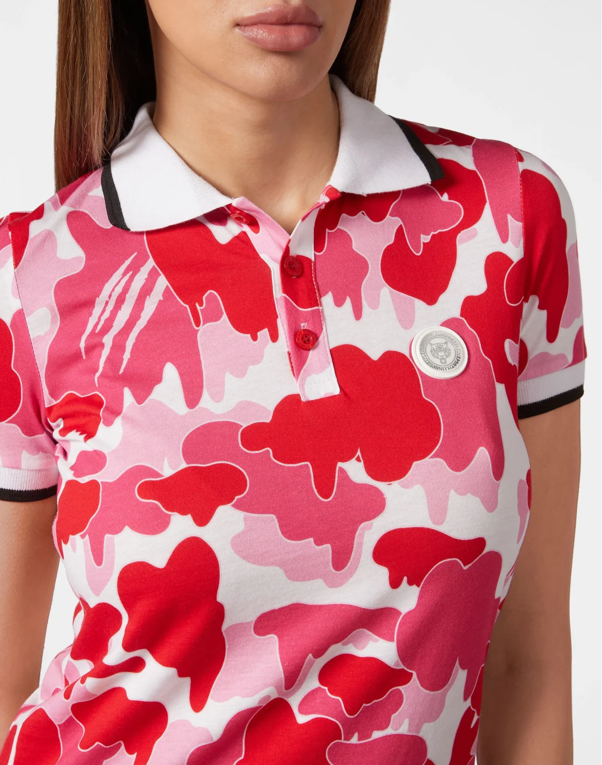 Polo shirt Camouflage, цвет: Розовый