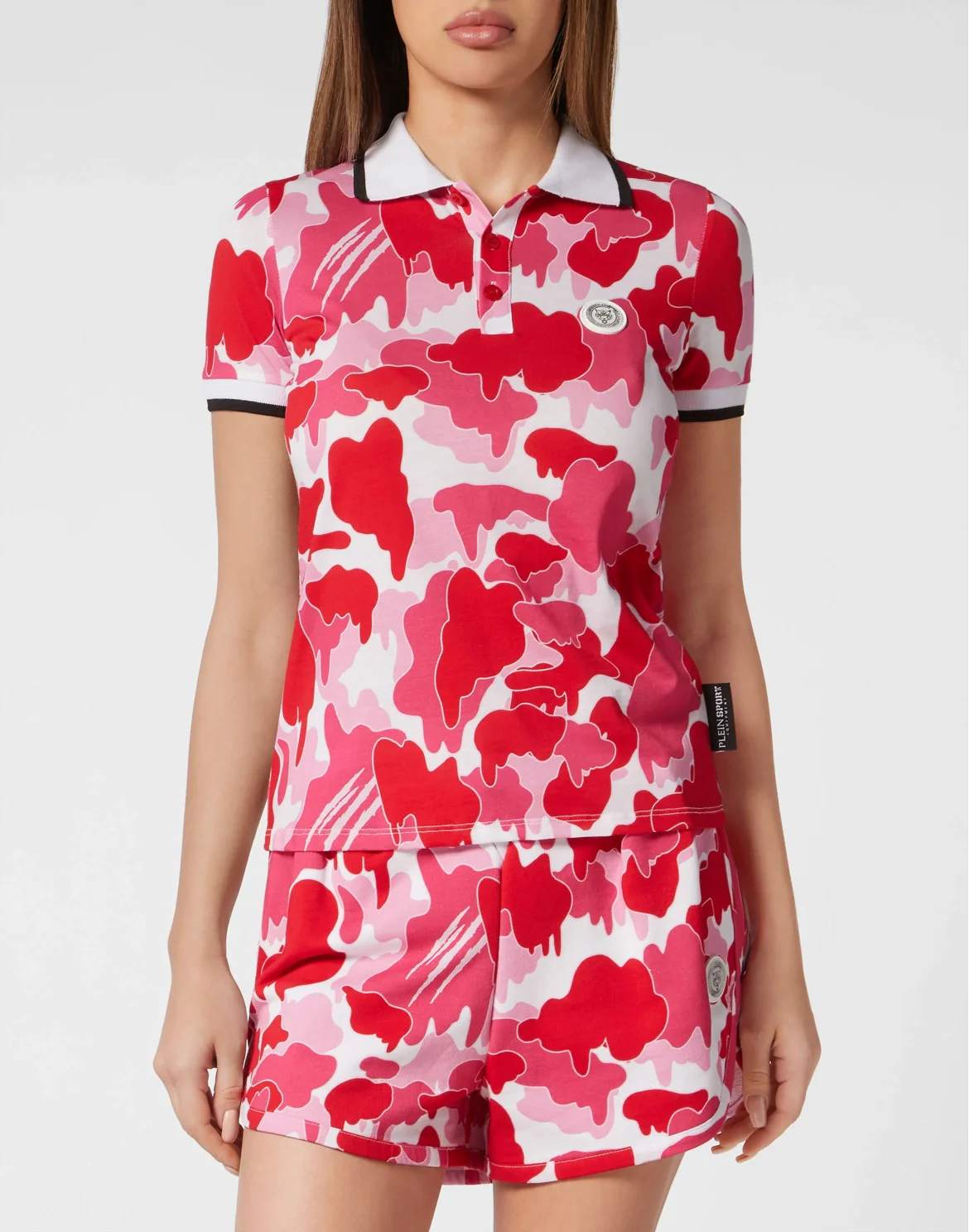 Polo shirt Camouflage, цвет: Розовый