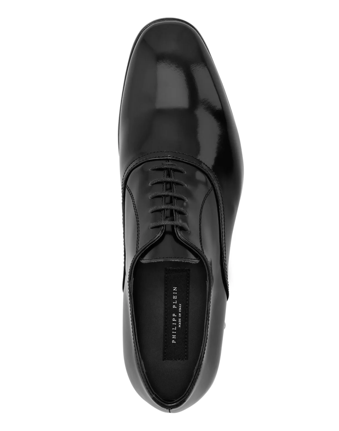Leather Lace Up Shoes Skull&Bones, цвет: Черный