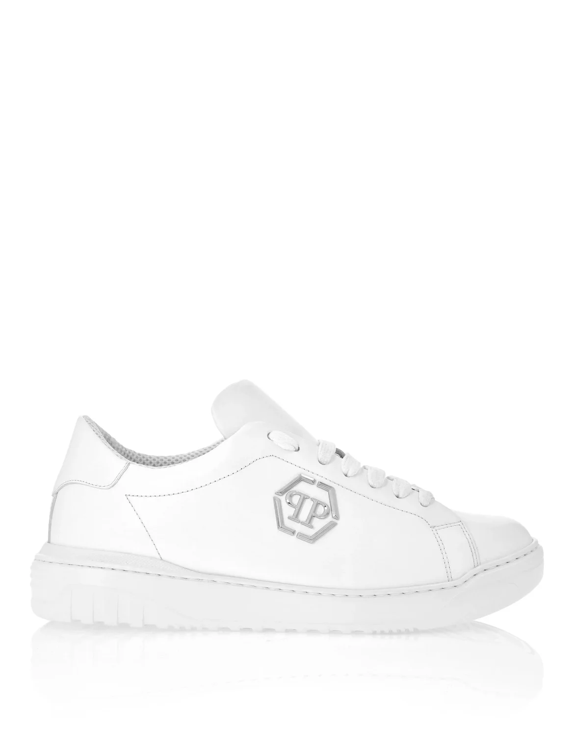 Leather Lo-Top Sneakers Skull&Bones, цвет: Белый