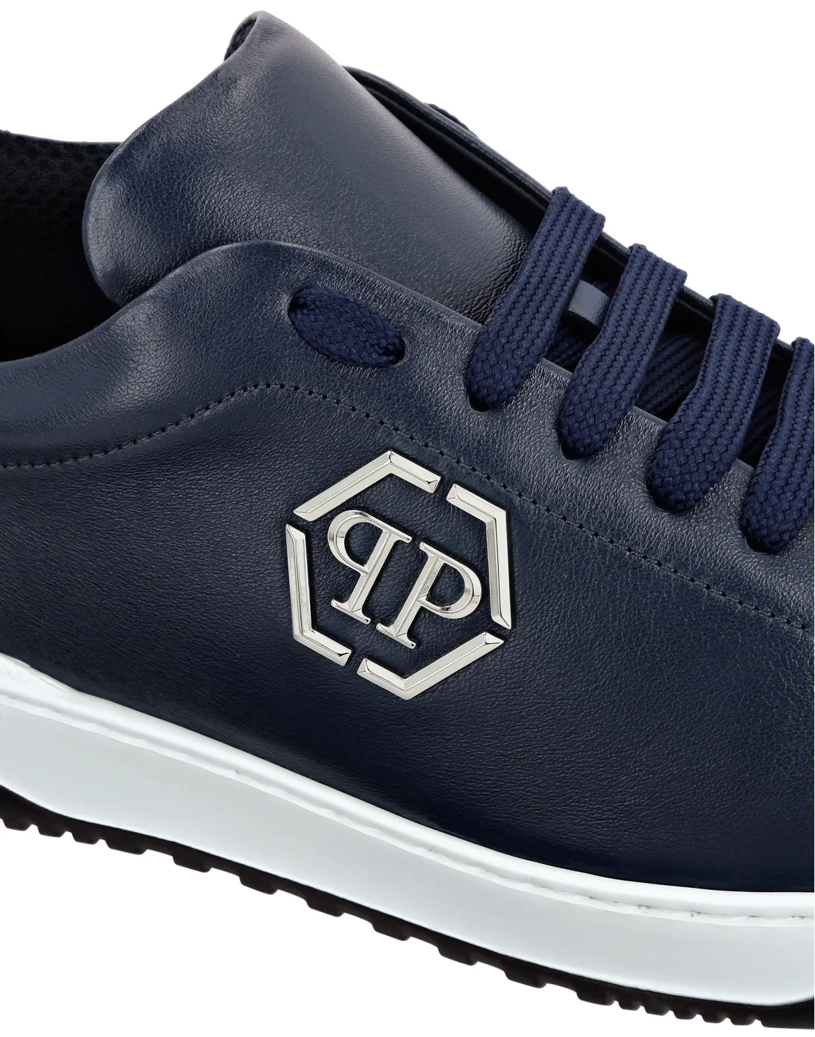 Leather Lo-Top Sneakers Skull&Bones, цвет: Синий