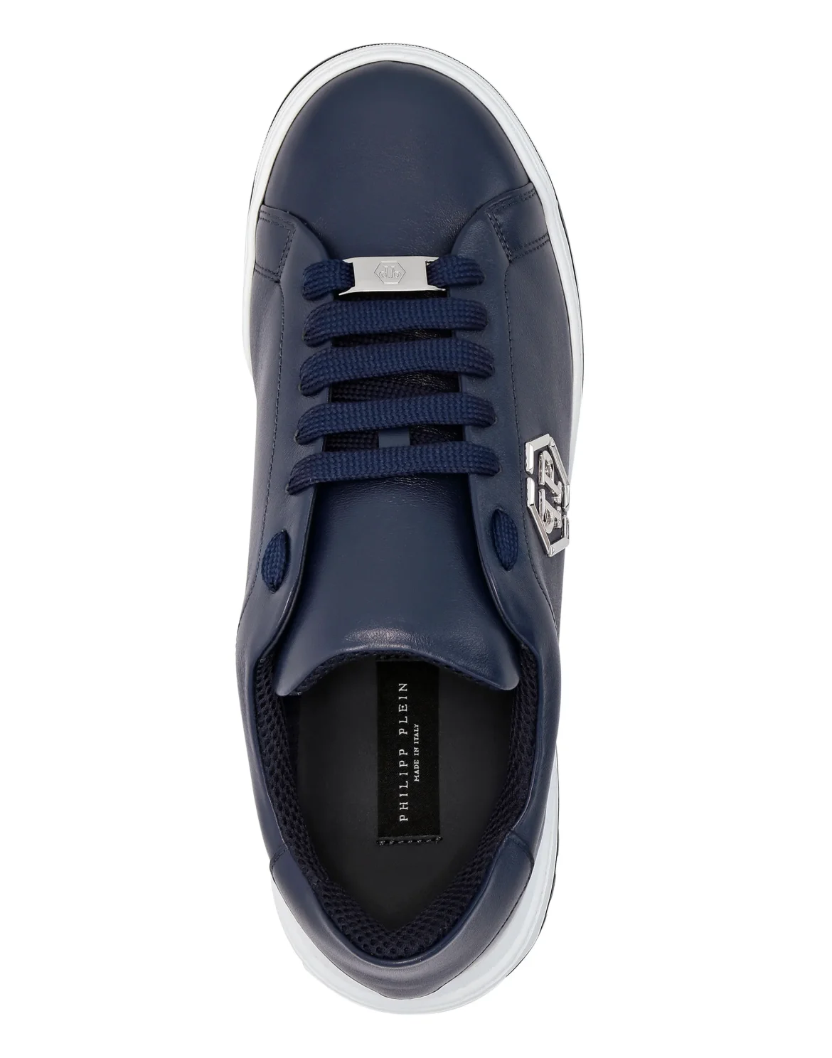 Leather Lo-Top Sneakers Skull&Bones, цвет: Синий
