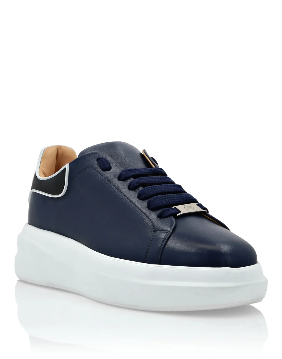 Leather Low-Top Sneakers Megastar, цвет: Синий
