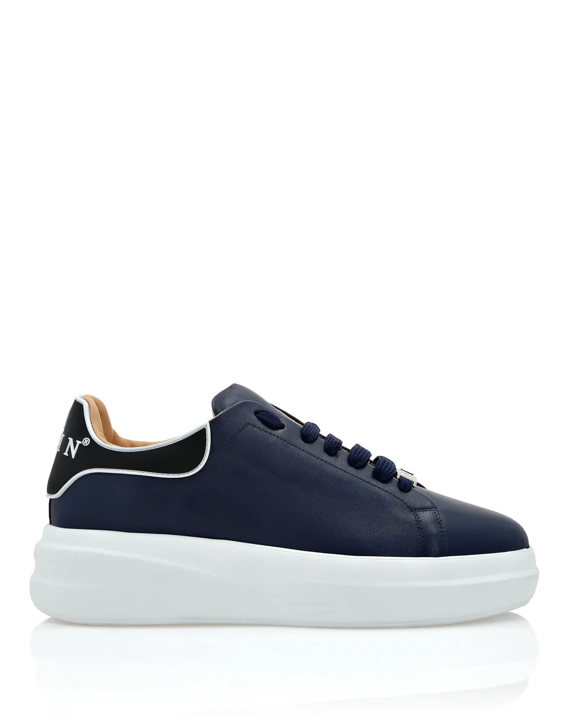 Leather Low-Top Sneakers Megastar, цвет: Синий