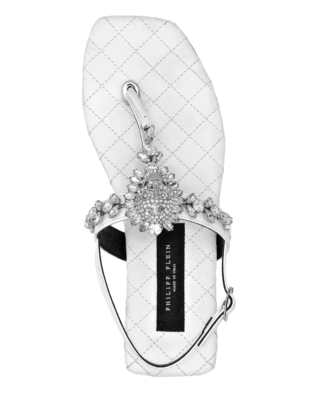 Flat Nappa Sandals Crystal, цвет: Белый