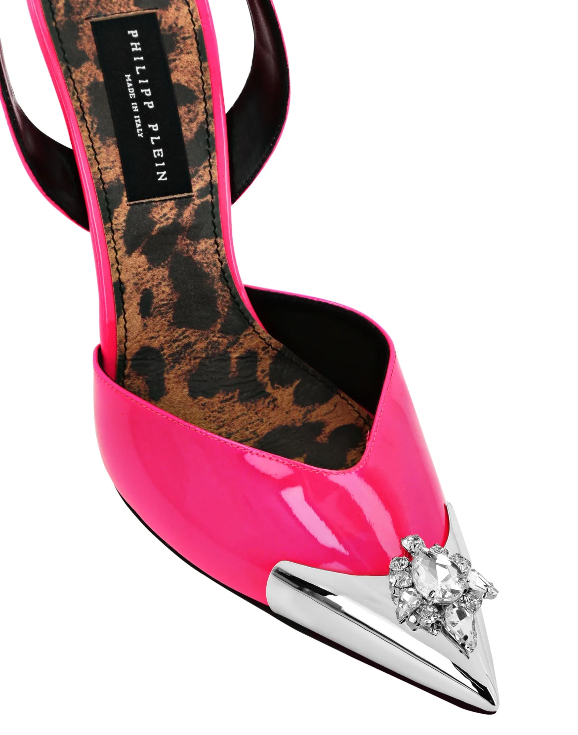 Patent Leather Sling-backPumps Brooches, цвет: Розовый