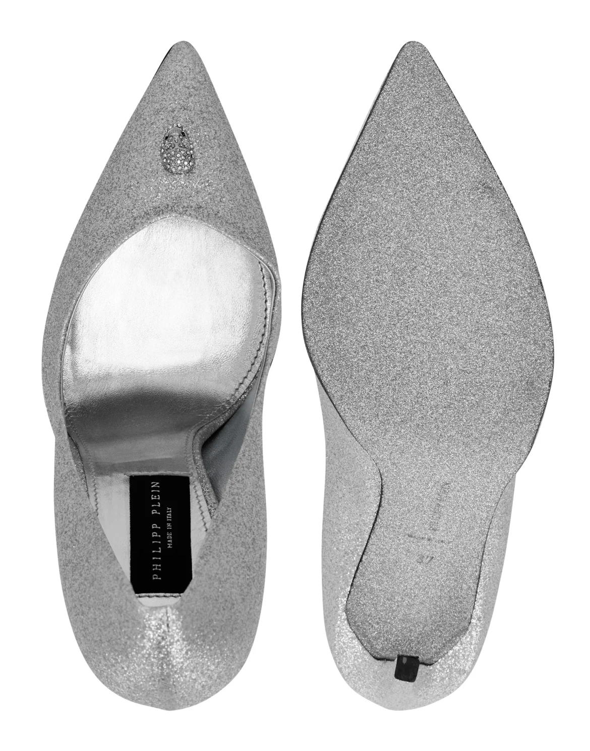 Glitter Decollete Pumps, цвет: Серебристый