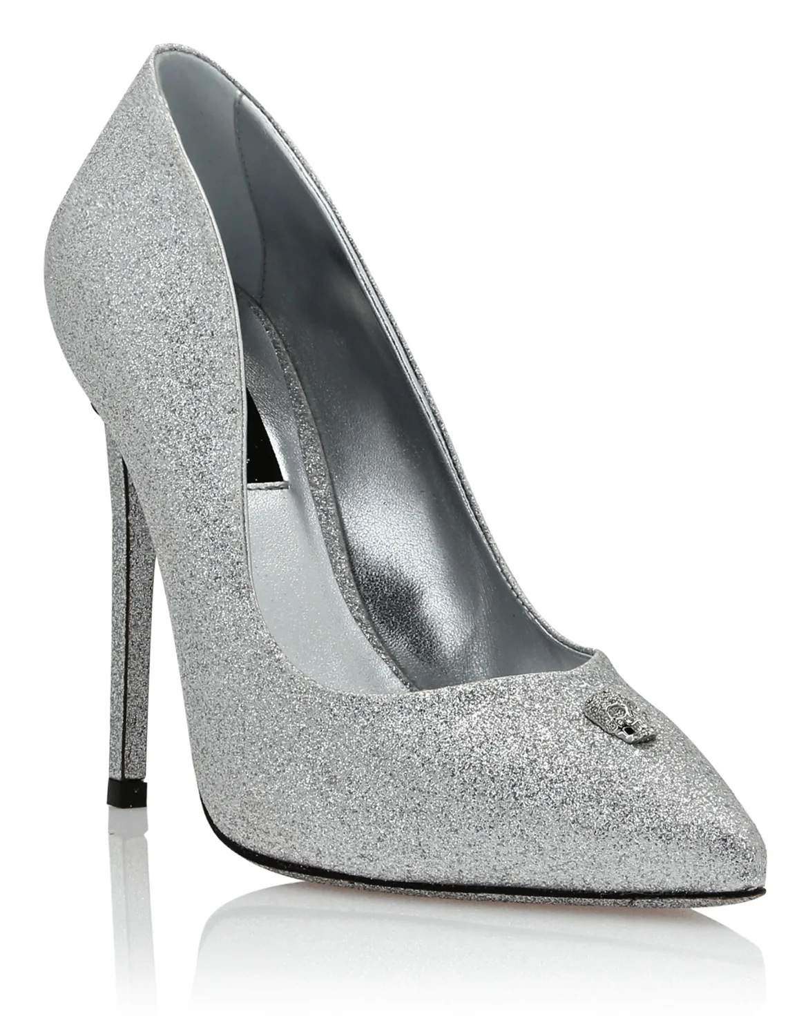 Glitter Decollete Pumps, цвет: Серебристый