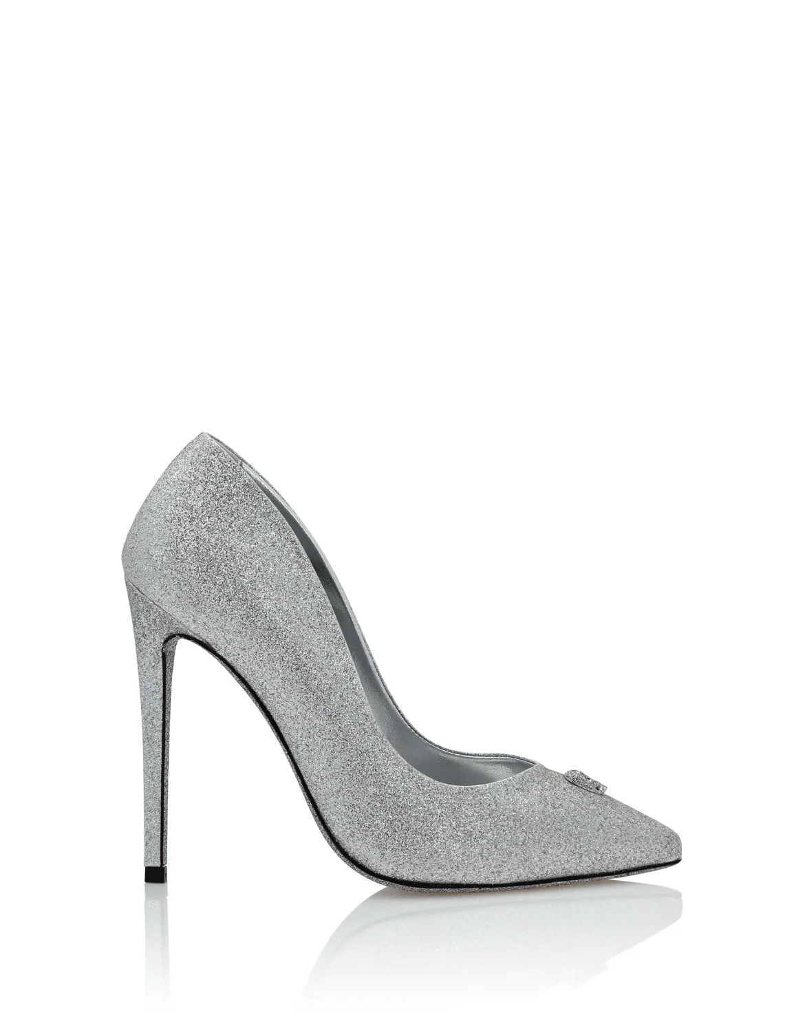 Glitter Decollete Pumps, цвет: Серебристый