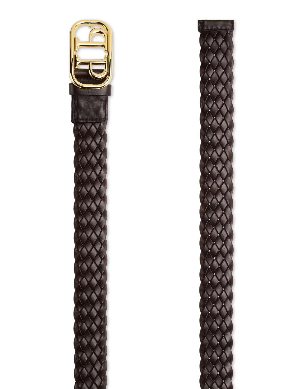 Leather Belt Crocco Print Philipp Plein TM, цвет: Коричневый