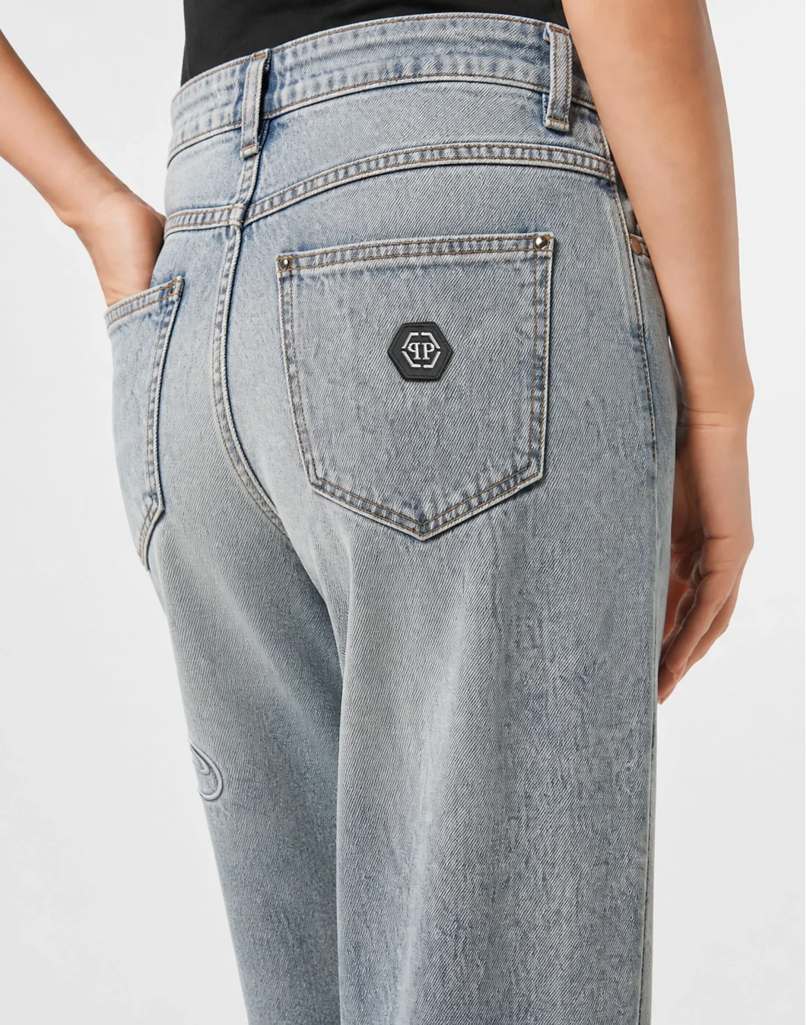 Denim Beach Boy Fit Trousers, цвет: Серый